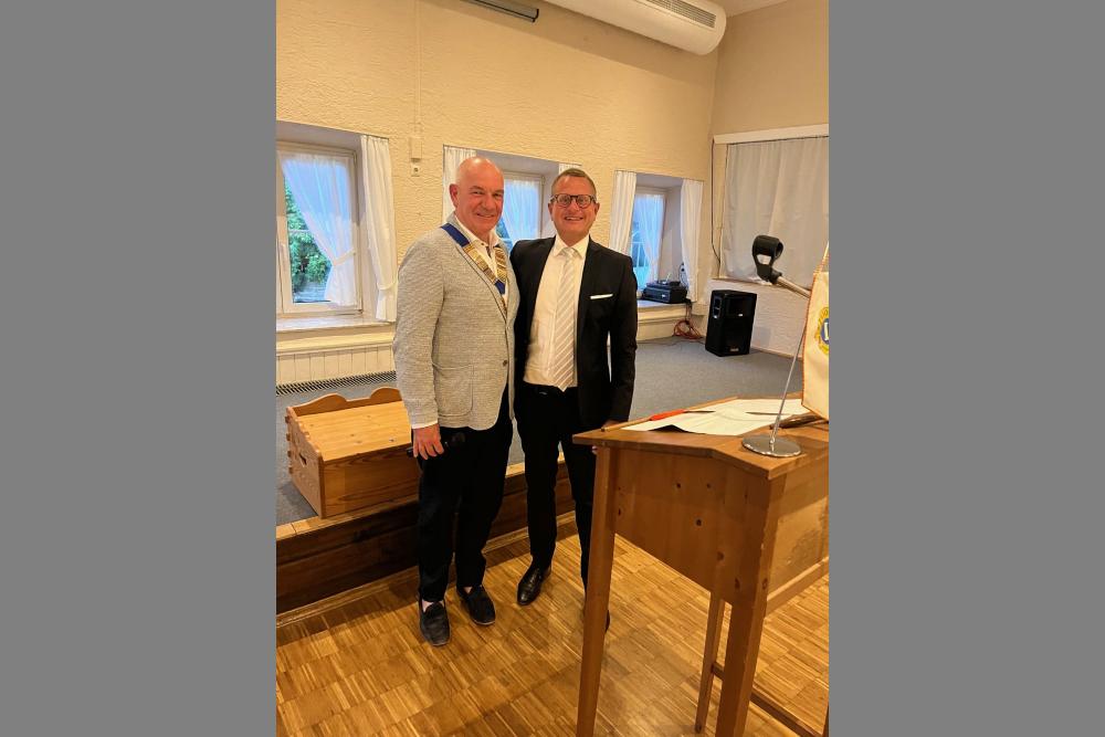 Carl Singer und Dr. Hans-Jürgen Gdynia